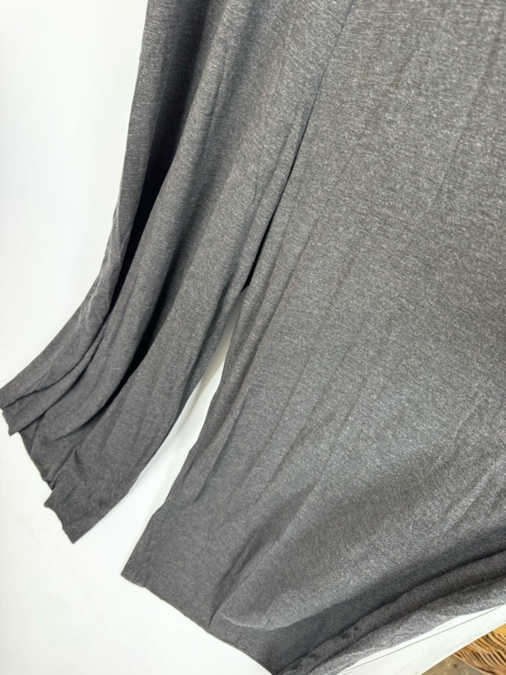 NWT NATURAL LIFE Gray Sleeveless Wide-Leg knit cotton blend Jumpsuit One Size - Picture 6 of 10